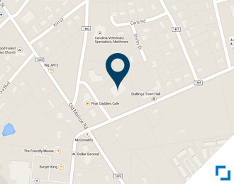 Map of the Matthews/Stallings Location